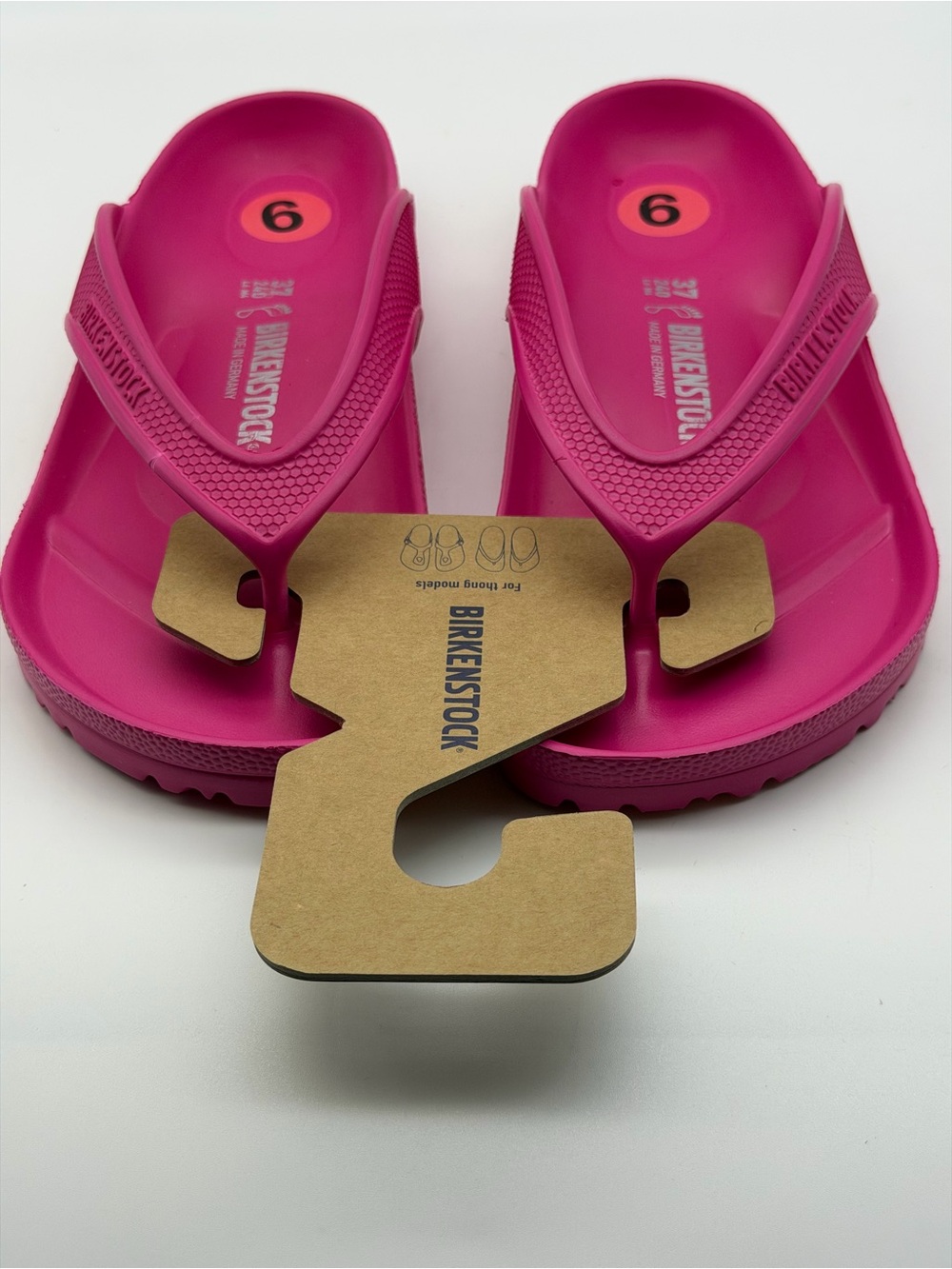 NWT Birkenstock Women’s Pink EVA Thong Sandals 37/240
